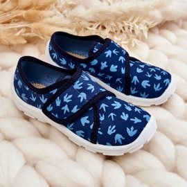 BEFADO S.A. Chinelos Infantis Befado Traços de Dinossauro 974X476 Azul Marinho 1