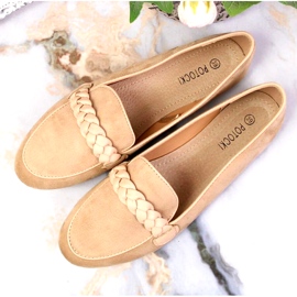 Mocassins lords bege Potocki WOL64B com cinto decorativo 1