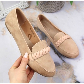 Mocassins lords bege Potocki WOL64B com cinto decorativo 3