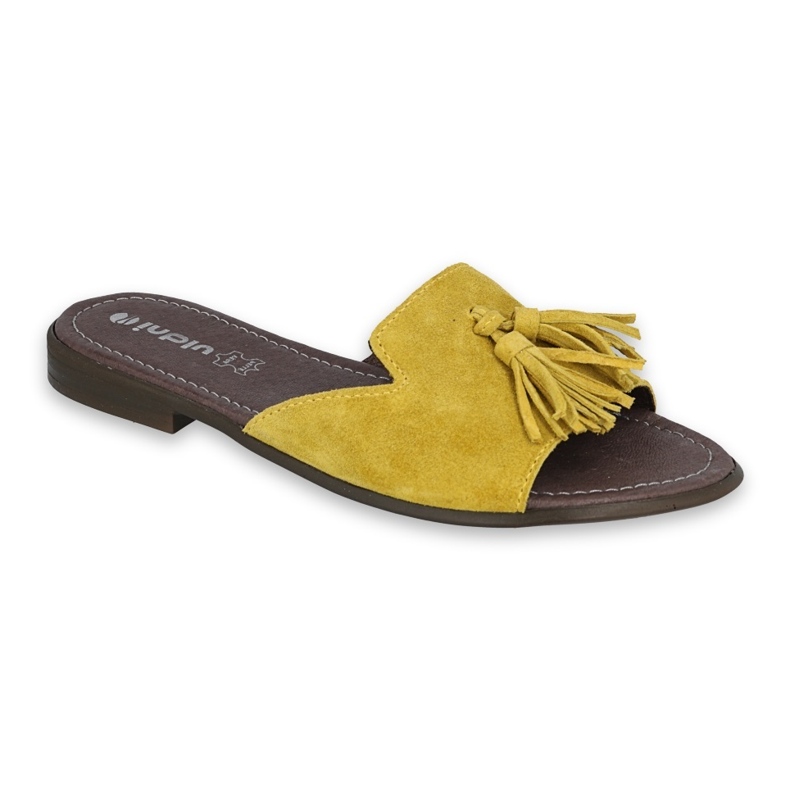 Sapatos femininos chinelos Inblu 158D149 amarelo 1