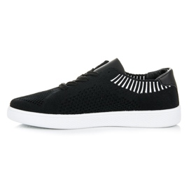 Ideal Shoes tênis feminino têxtil preto 1