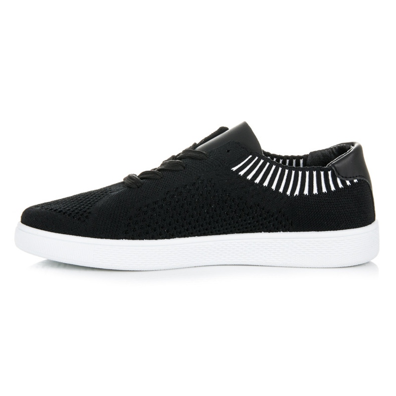 Ideal Shoes tênis feminino têxtil preto 1