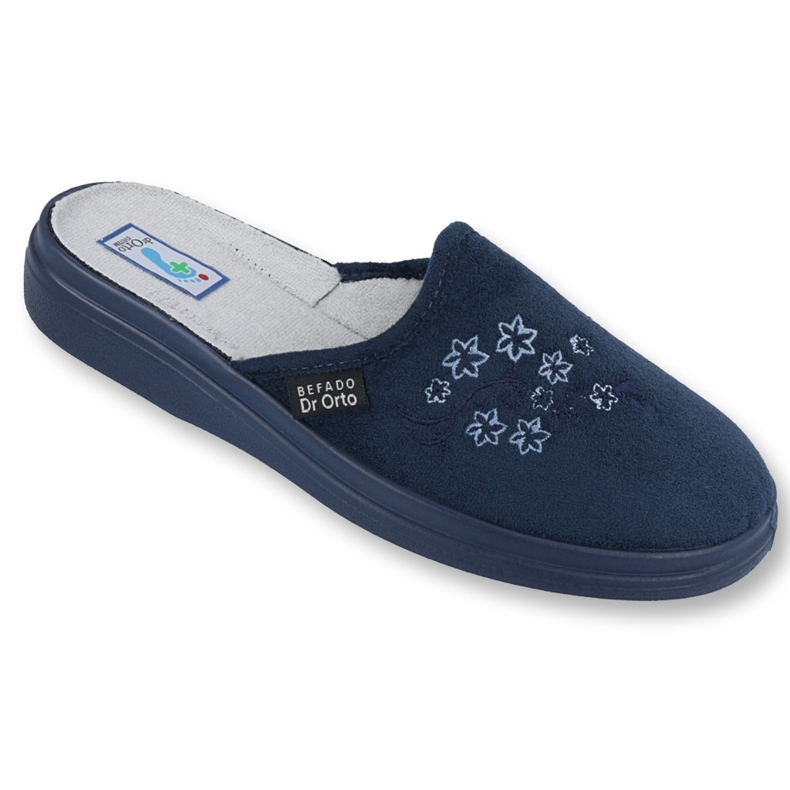 Dr.orto Befado Slippers Pu 132d012 azul marinho 2