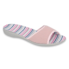 Sapatos femininos Befado pu 300D044 rosa multicolorido 1