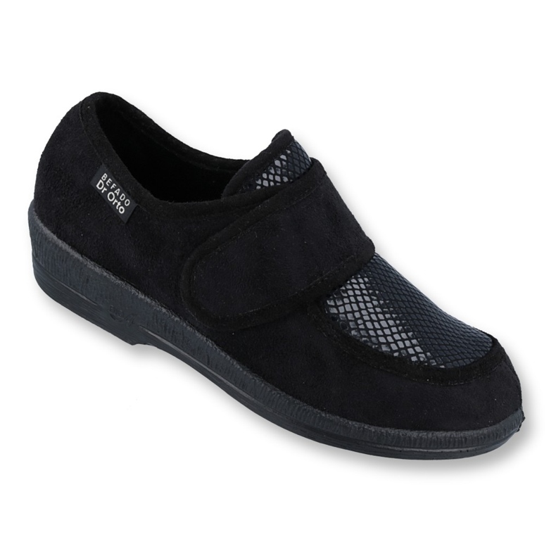 Dr.orto Befado Sapatos de velcro feminino PU 984D012 Black preto 2