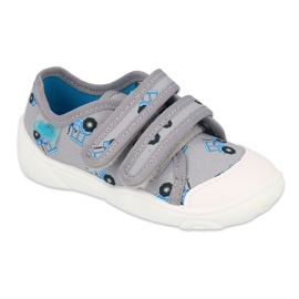 Calçados infantis Befado 907P141 azul cinza 4