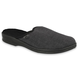 Calçados masculinos Befado pu 089M416 preto cinza 1