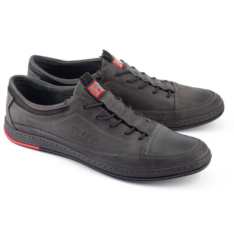 Polbut Sapatos casuais masculinos cinza K22 2