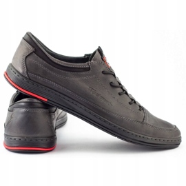 Polbut Sapatos casuais masculinos cinza K22 3