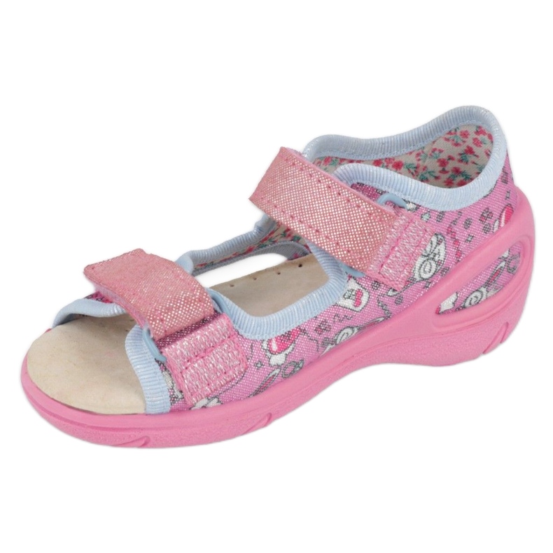 Sapatos infantis Befado pu 065P147 rosa 4