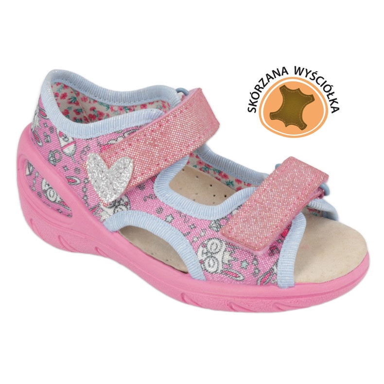 Sapatos infantis Befado pu 065P147 rosa 5