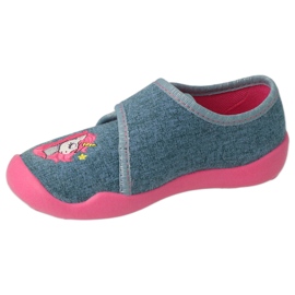 Flippers infantis de Befado 122x016 cinza com unicórnio 2