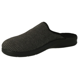 Slippers masculinos de Befado PU 548M031 Melange Grey cinza 2