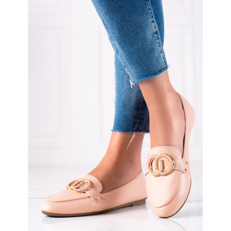 Diamantique Mocassins Com Ornamento bege 1