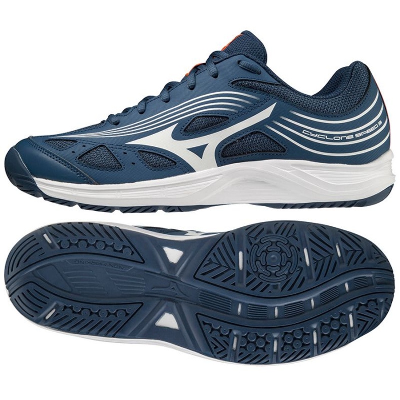 Tênis de vôlei Mizuno Cyclone Speed 3 M V1GA218021 azul azul 1 Tênis de vôlei Mizuno Cyclone Speed 3 M V1GA218021 azul azul 1