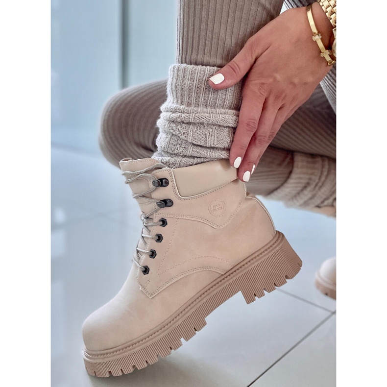 Inna Botas Trapper isoladas Basco Beige bege 2