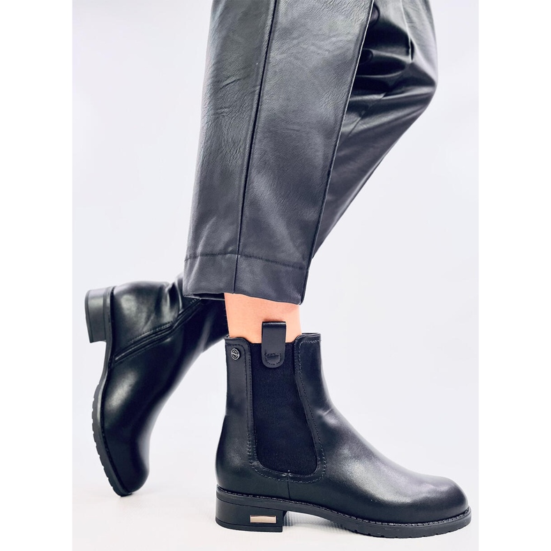 Bota Chelsea de mulher Robin Black preto 2
