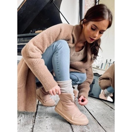 Botas de neve femininas com isolamento Busted Khaki bege 1