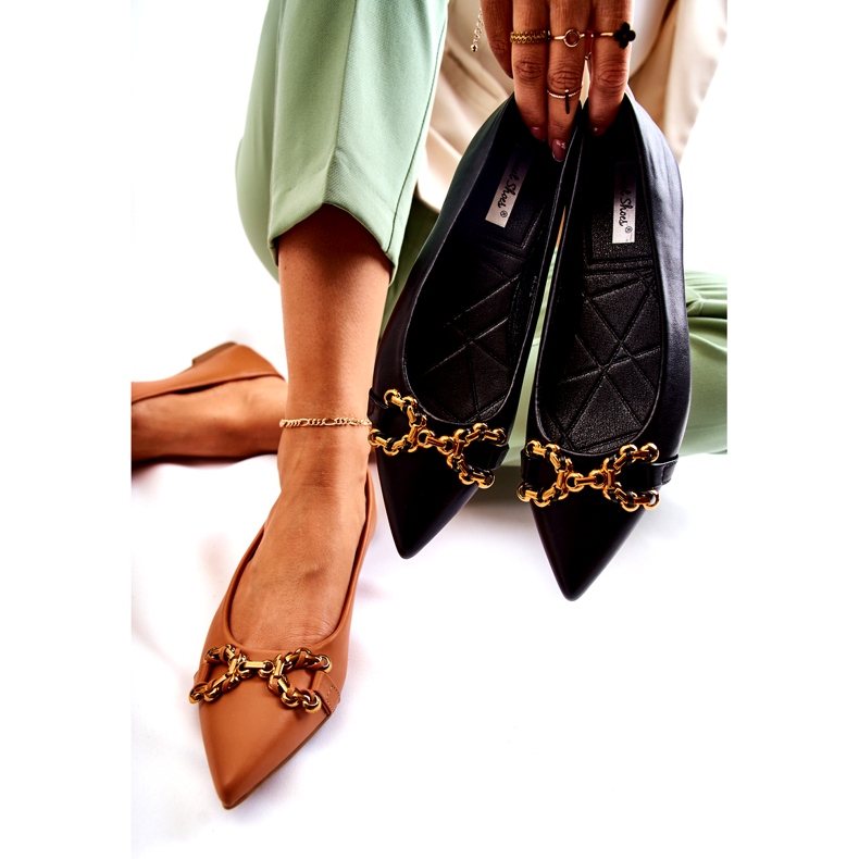 WS1 Bailarinas femininas em Spitz com ornamento preto Carlos 3