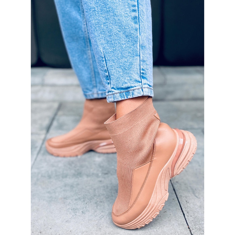 PA1 Meias Goko Camel bege 1