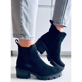 Ragga Bota preta de salto alto preto 1