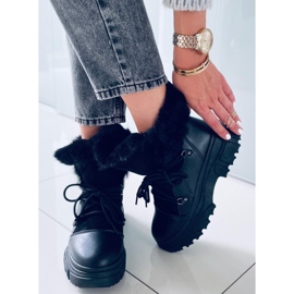 PA1 Botas de neve Jarl Black para mulher preto 2