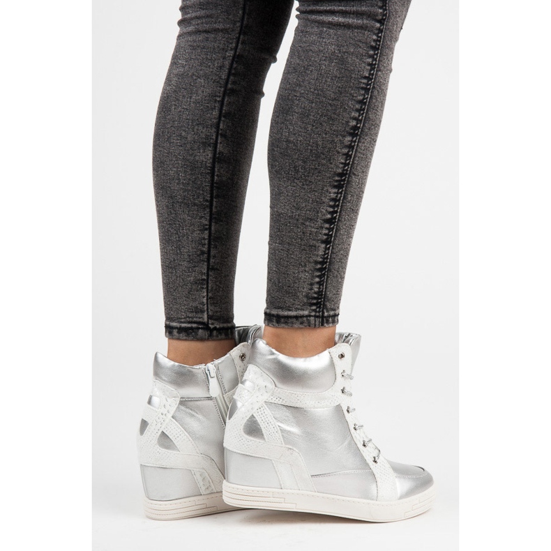 Vinceza Botins Amarrados cinza 2