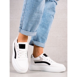 Weide Sapatos casuais na plataforma branco 1