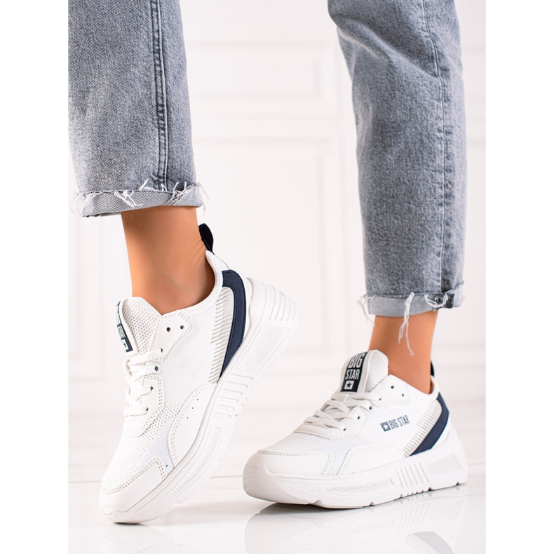 Tênis feminino Big Star JJ274596 branco 1