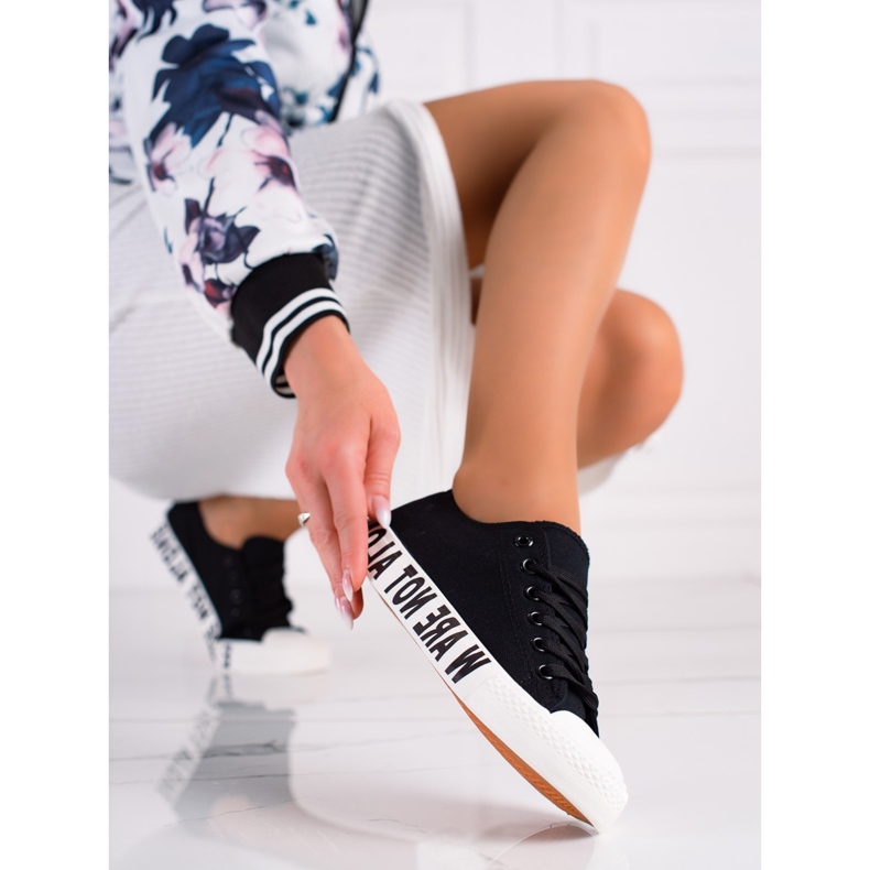 SHELOVET Tênis Moda Preta preto 1