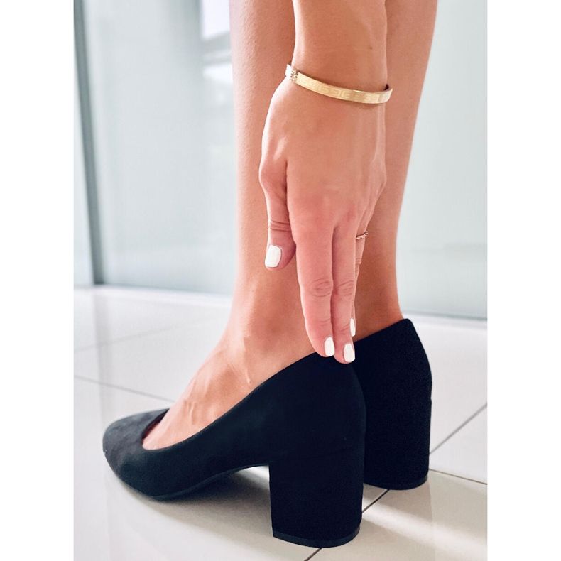 Sapatos de salto baixo Louise Black preto 1