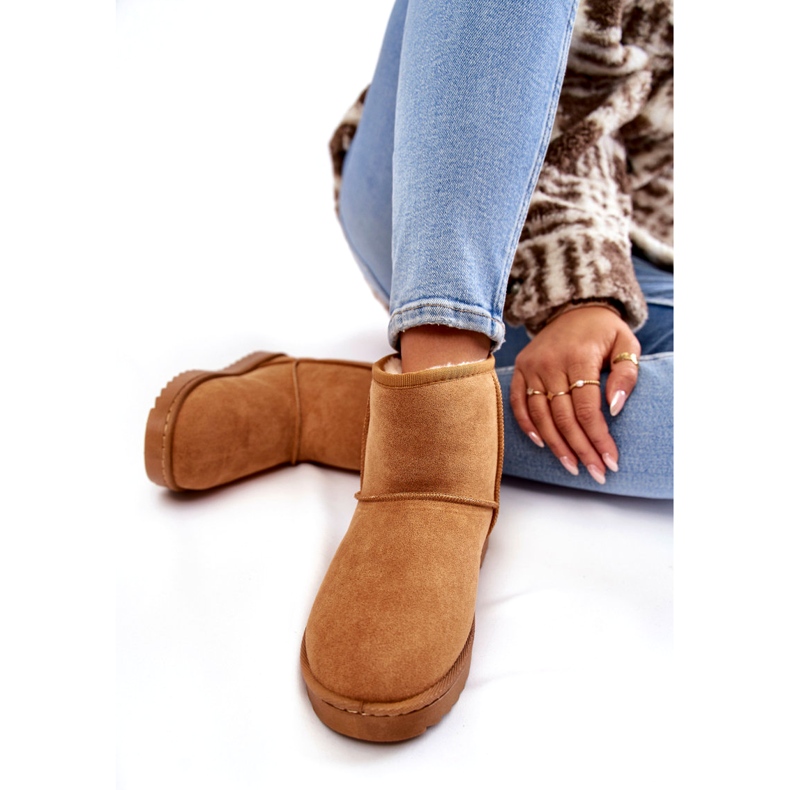 FR1 Botas de neve quentes femininas marrom claro Virgina castanho 3