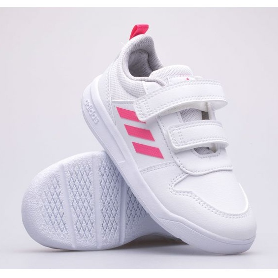 Tênis Adidas Tensaur I Jr S24059 branco rosa 1