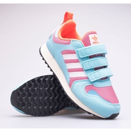 Tênis adidas Zx 700 Hd Cf C Jr FY2654 azul rosa 1