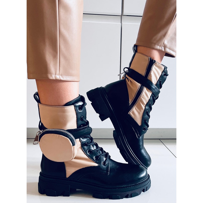 Botas com atacadores Victor Beige bege 2