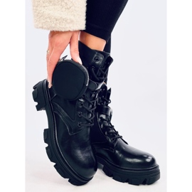 Bota Victor Black com cadarço preto 2 Bota Victor Black com cadarço preto 2