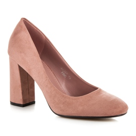 Seastar Bombas de camurça rosa 2