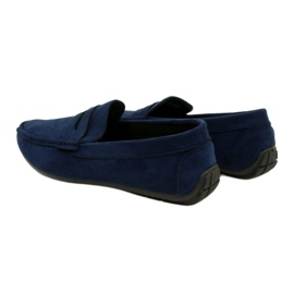 NEWS Sapatos masculinos mocassim azul marinho 21MN26-4020 3