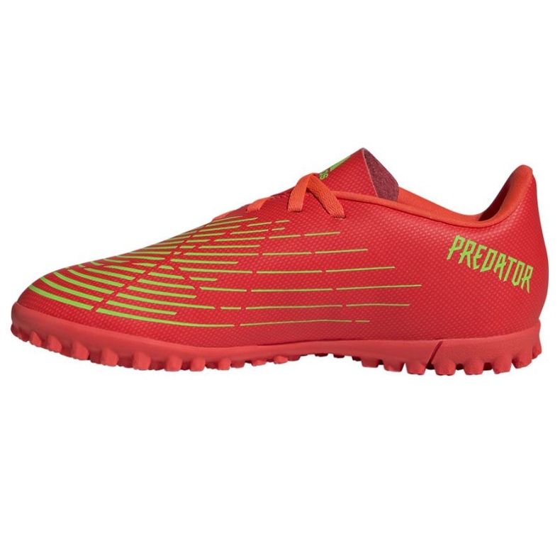 Chuteira Adidas Predator Edge.4 Tf Jr GV8495 vermelho laranjas e tintos 1