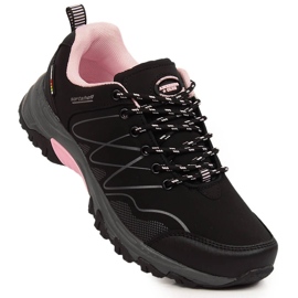 Botas de trekking impermeáveis ​​American Club pretas de mulher preto rosa 1