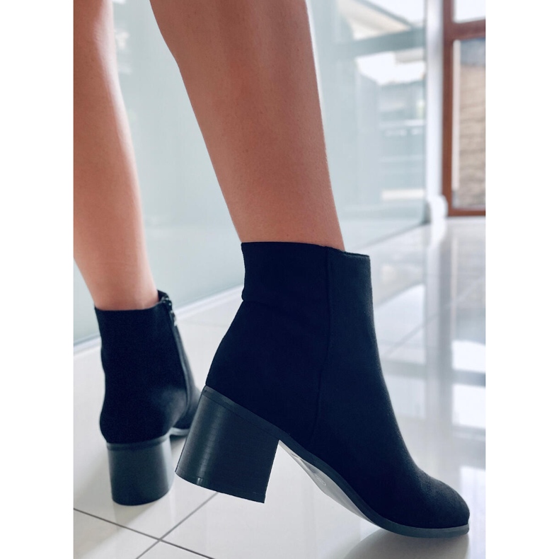 BM Botas clássicas de camurça Natina Black preto 2