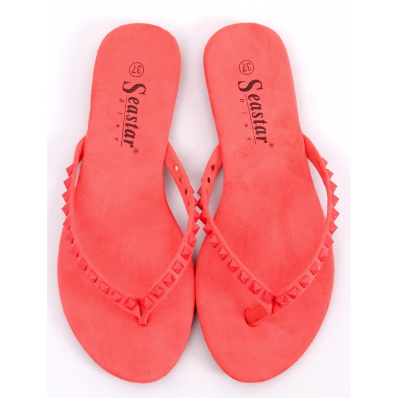 Flip-flops com pinos de pirâmide vermelha DD26 vermelho 2