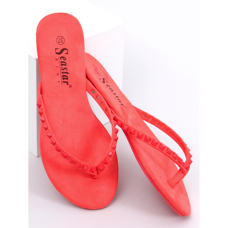 Flip-flops com pinos de pirâmide vermelha DD26 vermelho 1