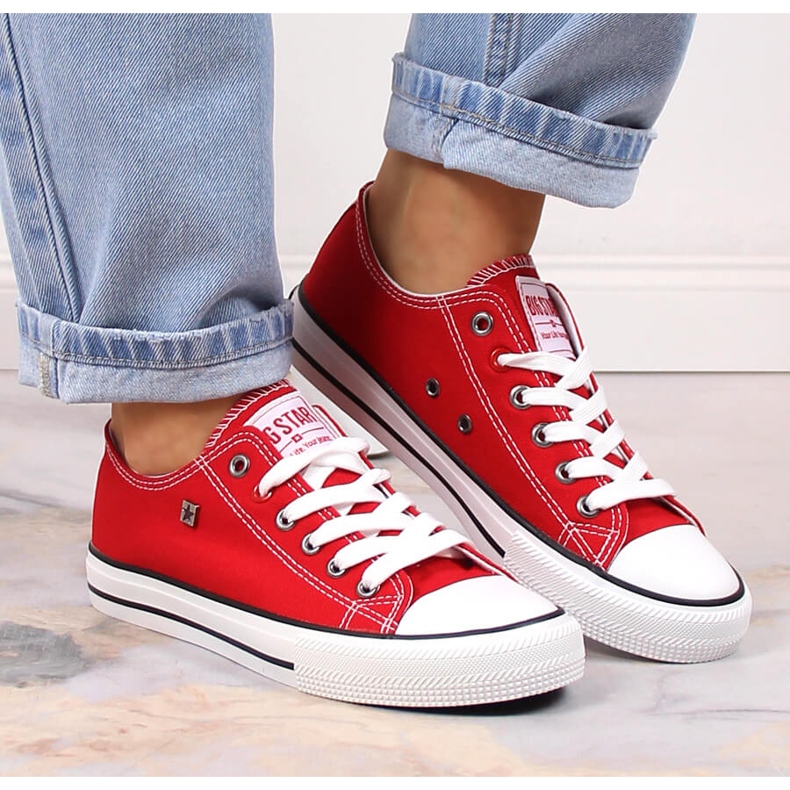 Tênis meia meia vermelha Big Star T274020 vermelho 1