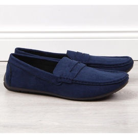 NEWS mocassins de homem azul marinho 1