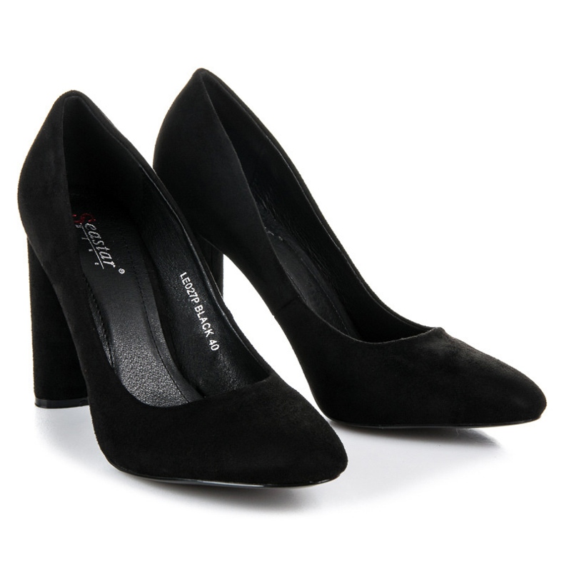 Seastar Bombas de camurça preto 2