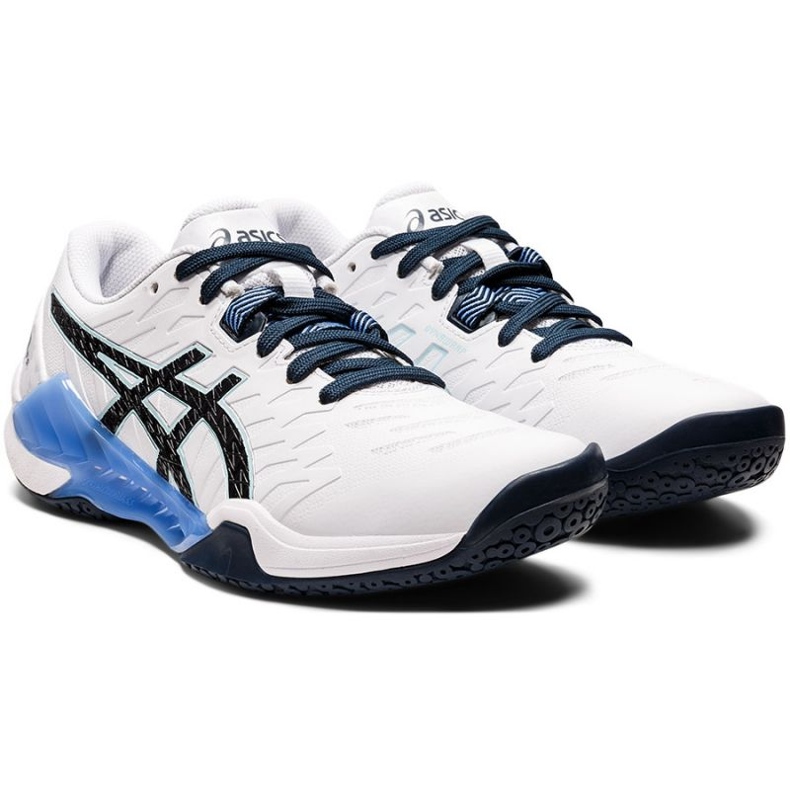 Tênis de handebol Asics Blast Ff 2 W 1072A046 103 branco branco 1 Tênis de handebol Asics Blast Ff 2 W 1072A046 103 branco branco 1