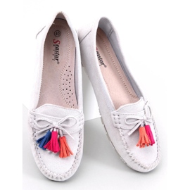 BM Mocassim cinza com franjas Tamla 2 BM Mocassim cinza com franjas Tamla 2