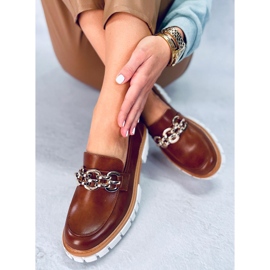 BM Mocassim com plataforma Catz Camel castanho 2