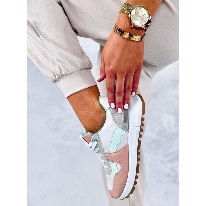 BM Tênis feminino colorido Binnie Pink multicolorido 1